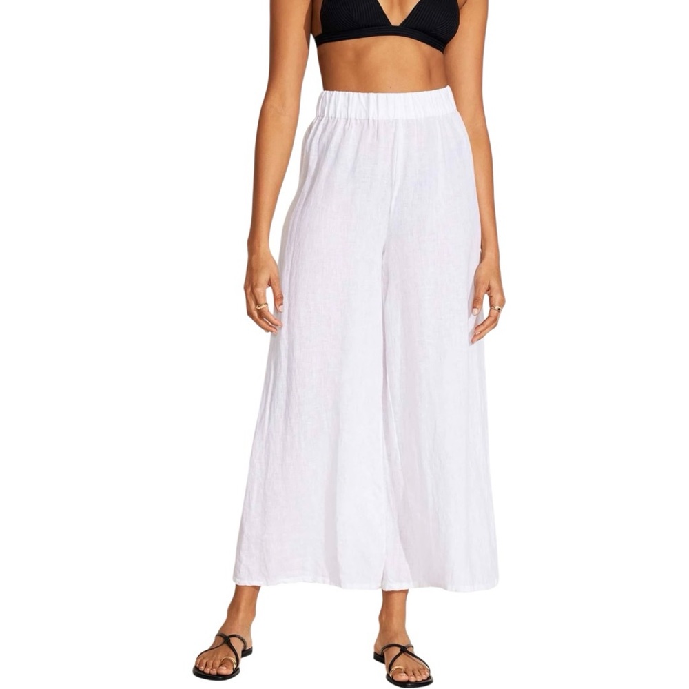 Vitamin A Tallows Linen Wide Leg Pant
